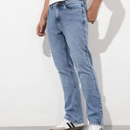 The Roadster Life Co. Men Bootcut Heavy Fade Stretchable Jeans image 2