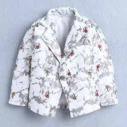 FOURFOLDS Boys Abstract Printed 3 Piece Suit Set With Bow image 2