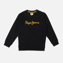 Pepe Jeans Boys Typography Printed Round Neck Cotton Pullover Sweatshirt-picture-24