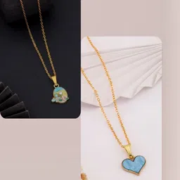 SZN Set Of 2 Gold-Plated Artificial Beaded Necklaces-picture-20