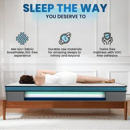 Roma Puf Levata Eurotop White & Grey Orthopedic Quilted Double Size Mattress image 4