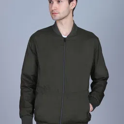 Mast & Harbour Mock Collar Windcheater Open Front Jacket-picture-44