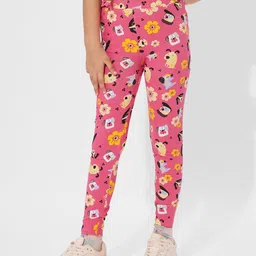 The Souled Store Girls Printed Ankle Length Leggings-image-95