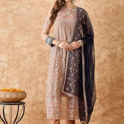 SHADOW & SAINING Embroidered Unstitched Dress Material-picture-20