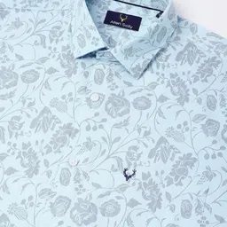 Allen Solly Men Slim Fit Floral Printed Spread Collar Cotton Casual Shirt image 2
