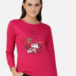 Metronaut Women 2 Printed Bio Finish Applique T-shirt image 4