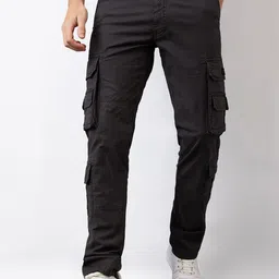 SPYKAR Men Straight Fit Mid Rise Cargos-picture-38