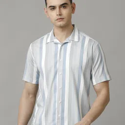 Voi Jeans Men Opaque Striped Casual Shirt-picture-21
