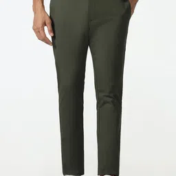 Blackberrys Men B-91 Slim Fit Chinos Mid-Rise Trousers-image-21