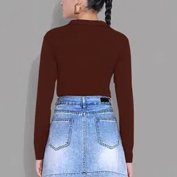 Maheshvi Women Shirt Collar Long Sleeve Regular Top image 4