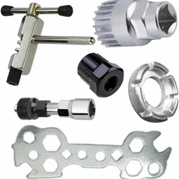 Cycle Tool Chain Cutter Crank Puller BB Tool Sprocket Removal Spoke Key Spanner Cycling Cycle Repair Tool Kit-image-11
