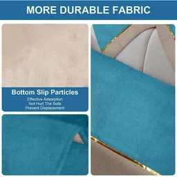 Cortina 6 Pieces Non-Slip Microfiber L-Shaped Sofa Covers image 3