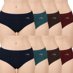 everrich Pack of 8 Women Hipster Multicolor Panty-picture-15