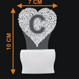 1ST TIME White & Transparent 3D Illusion LED Plug Night Lamps image 3