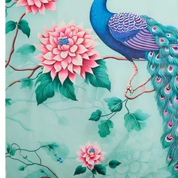 AMRUTKALA SAREES Floral Block Print Saree image 4