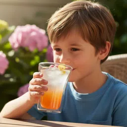 TASKHOUSE Transparent Solid Glass Transparent Cups Set of 2 Cups and Mugs image 3