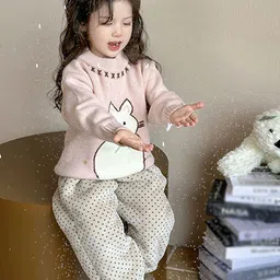 LULU & SKY Girls Animal Printed Pullover with Embroidered Detail image 4