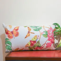 ZEBA Green Floral Linen Square Cushion Covers-picture-12