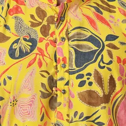 Anouk Men Ethnic Motifs Printed Mandarin Collar Pure Cotton Straigt Kurta image 4