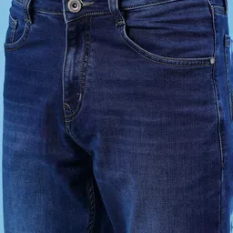 V-Mart Men Regular Fit Low-Rise Light Fade Cotton Denim Stretchable Jeans image 4