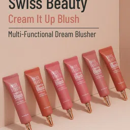 SWISS BEAUTY Lightweight Cream It Up Blush with Shea Butter 10ml - Cheeky Peach 03 image 3