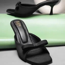 MiraMist Party Slim Heeled Mules with Bows-picture-14