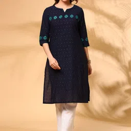 Anouk Women Ethnic Motifs Dobby Kurta-picture-30