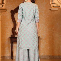 AURELIA Printed V Neck Top Jacket With Trousers Co-Ords Set image 4