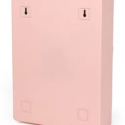 pgen (Small)10x14x4 Inch) Virgin Plastic Bathroom Mirror Storage Wall Shelf With Rod 4 Shelf Bracket image 3