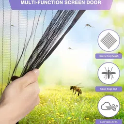 sahaj enterprise 217 cm (7 ft) Door Polyester Transparent Curtain Single Curtain image 4