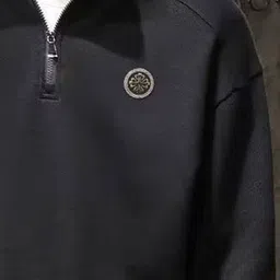 StyleCast x Revolte Men High Neck Half Zipper Sweatshirt image 4