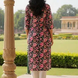 THE FAB FACTORY Floral Printed Kurti image 3