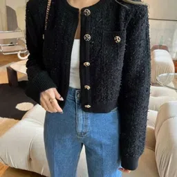 StyleCast Women Crop Open Front Jacket-picture-30