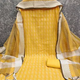 MANVAA Printed Unstitched Dress Material image 3