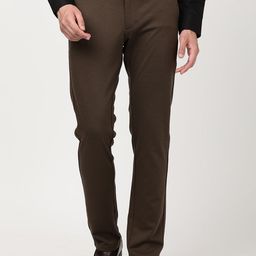 Indian Terrain Men Brooklyn Slim Fit Mid-Rise Regular Trousers-picture-39