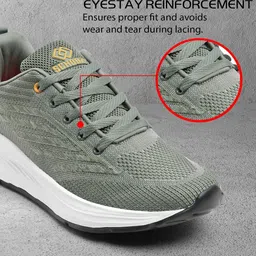 SCHOOZI Men Non-Marking Lace-Ups Running Shoes image 4