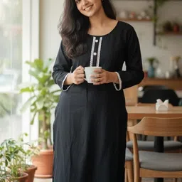 Women Wool Kurti Pant Set-image-0