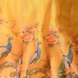 Indi-Loom Couture Girls Printed Ready to Wear Lehenga & Blouse image 5