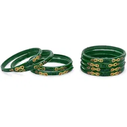 SOMIL Set Of 32 Stone-Studded Bangles image 4