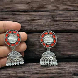 ANTICO Circular Jhumkas Earrings image 3