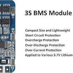 eastra PCS 4 BMS 18650 Lithium Battery Protection Board (3S, 20A, 12.6V) (3S 20A BMS) Electronic Components Electronic Hobby Kit image 4