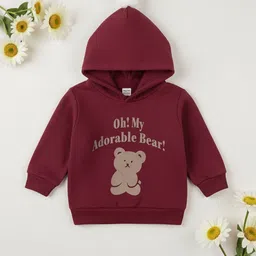 YK Maroon Long Sleeve Printed Kids Sweaters-picture-29