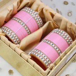 JSRS CREATIONS Set Of 56 Stone-Studded Bangles-image-1