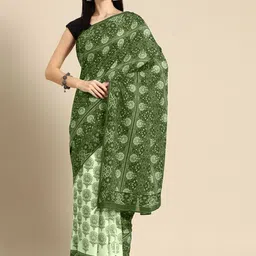 BUTA BUTI Floral Printed Pure Cotton Saree-image-62