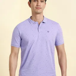 Allen Solly Men Polka Dot Printed Polo Collar Pockets T-shirt-picture-35