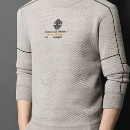 StyleCast x Revolte Self Design Long Sleeves Pullover Sweater image 2