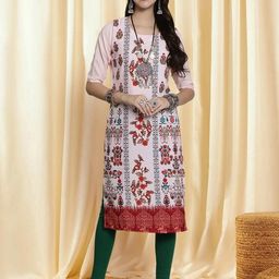 Ethnic basket Women Pink Kurtas-picture-35