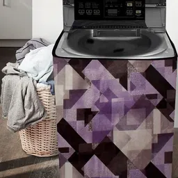 The Furnishing Tree Washing Machine Cover Checkered Pattern Magenta Base Compatible for Whirlpool 7 image 2