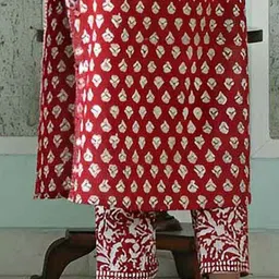 Vetrokart Girls Ethnic Motifs Printed Regular Raw Silk Kurta with Trousers & Dupatta image 3