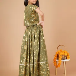 Unique Designers Girls Printed Ready to Wear Lehenga & Blouse With Dupatta image 4